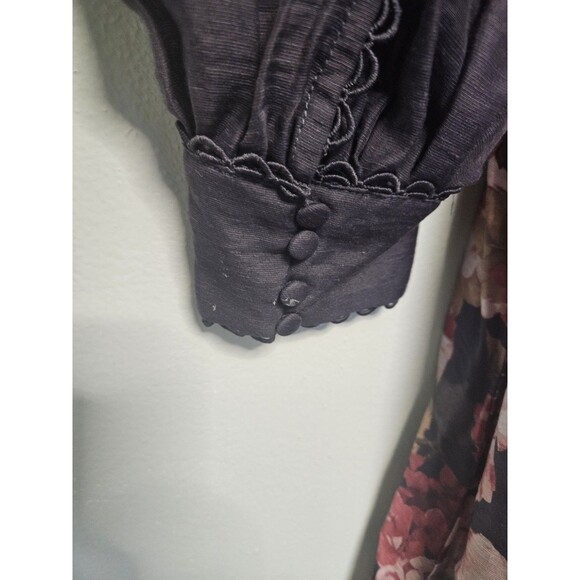 Sz 4 - Ever New Peyton Belted Long Sleeve Button Front Maxi Dress MSRP $209 - Picture 11 of 13